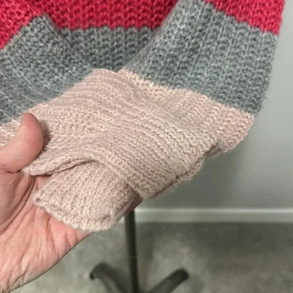 Colorful Striped Abercrombie & Fitch Rib  Knit Sweater - Picture 7 of 9